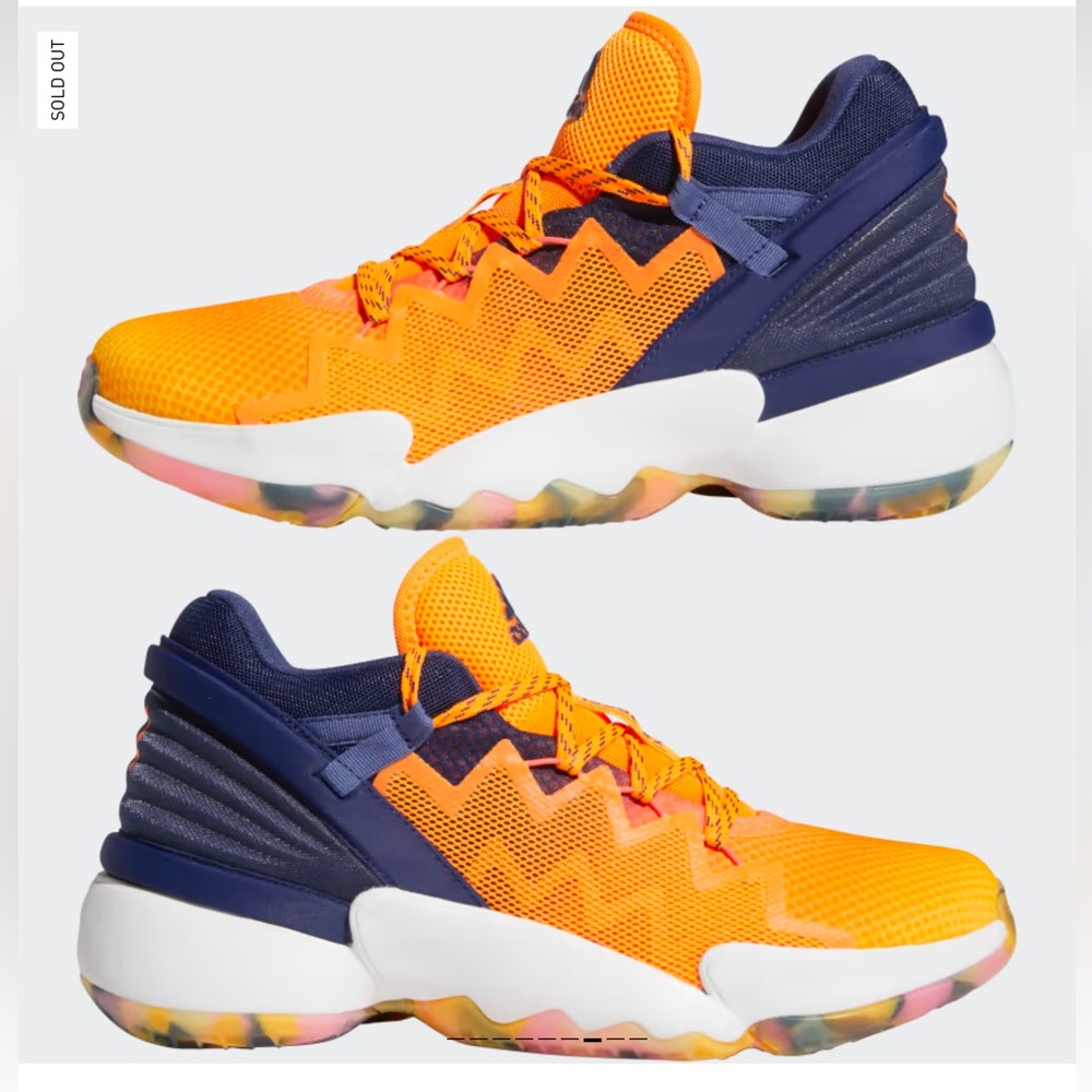 Adidas D.O.N issue 2 orange and blue